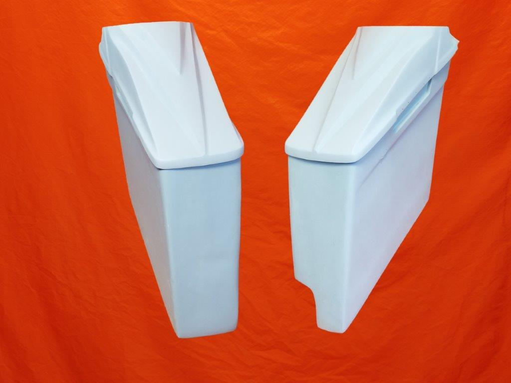 Harley Davidson 6" Extended Stretched Saddlebags, 8.8 Speaker Lids Right Side With CutOut