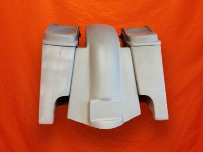 Harley Davidson 4? Extended Stretched Saddlebags + 6.5 Speaker Lids & Replacement Fender 09 ? 13