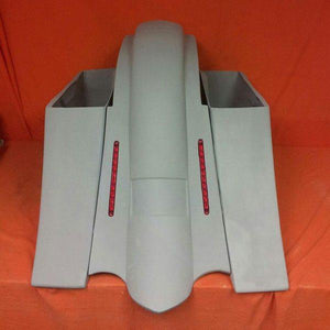 Harley Davidson 6" Heritage Softail Out & Down Extended Saddlebags, No lids LED Fender No Cutouts